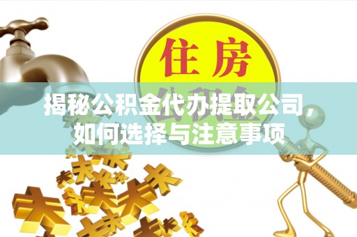 乌尔禾揭秘公积金代办提取公司，如何选择与注意事项
